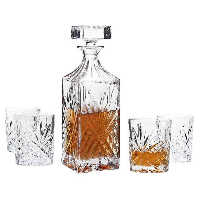Scotland 5 Piece Whiskey Decanter Set & Reviews Birch Lane